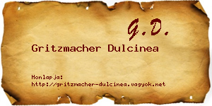 Gritzmacher Dulcinea névjegykártya